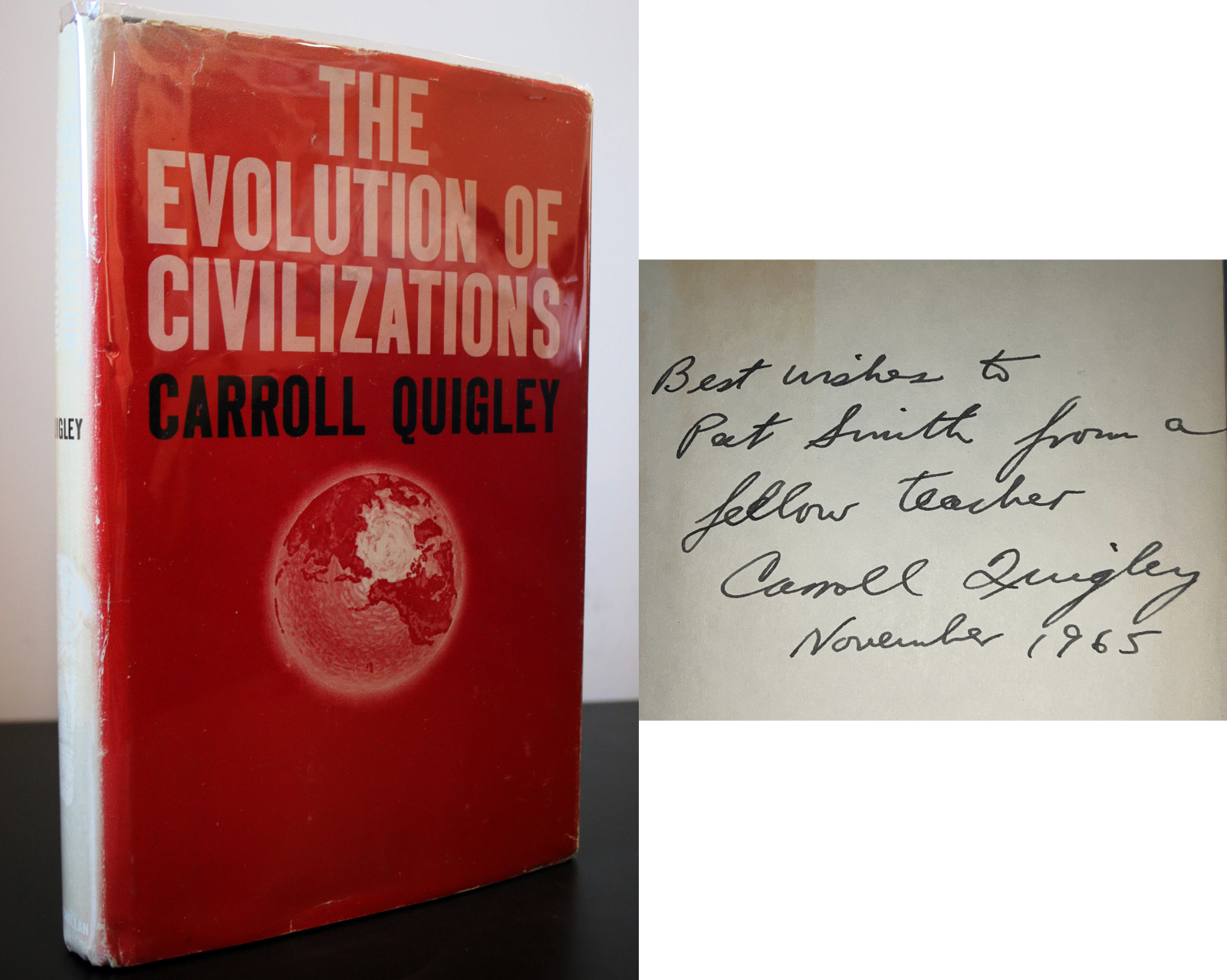 Carroll Quigley ~ Signed The Evolution of Civilizations 1st/1st Autograph ~ JSA