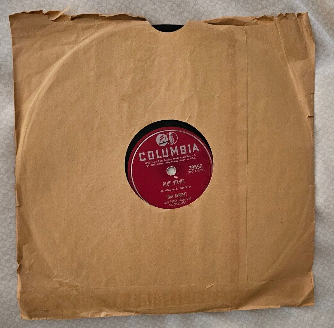 1951 TONY BENNETT-Blue Velvet & Solitaire - COLUMBIA 10\