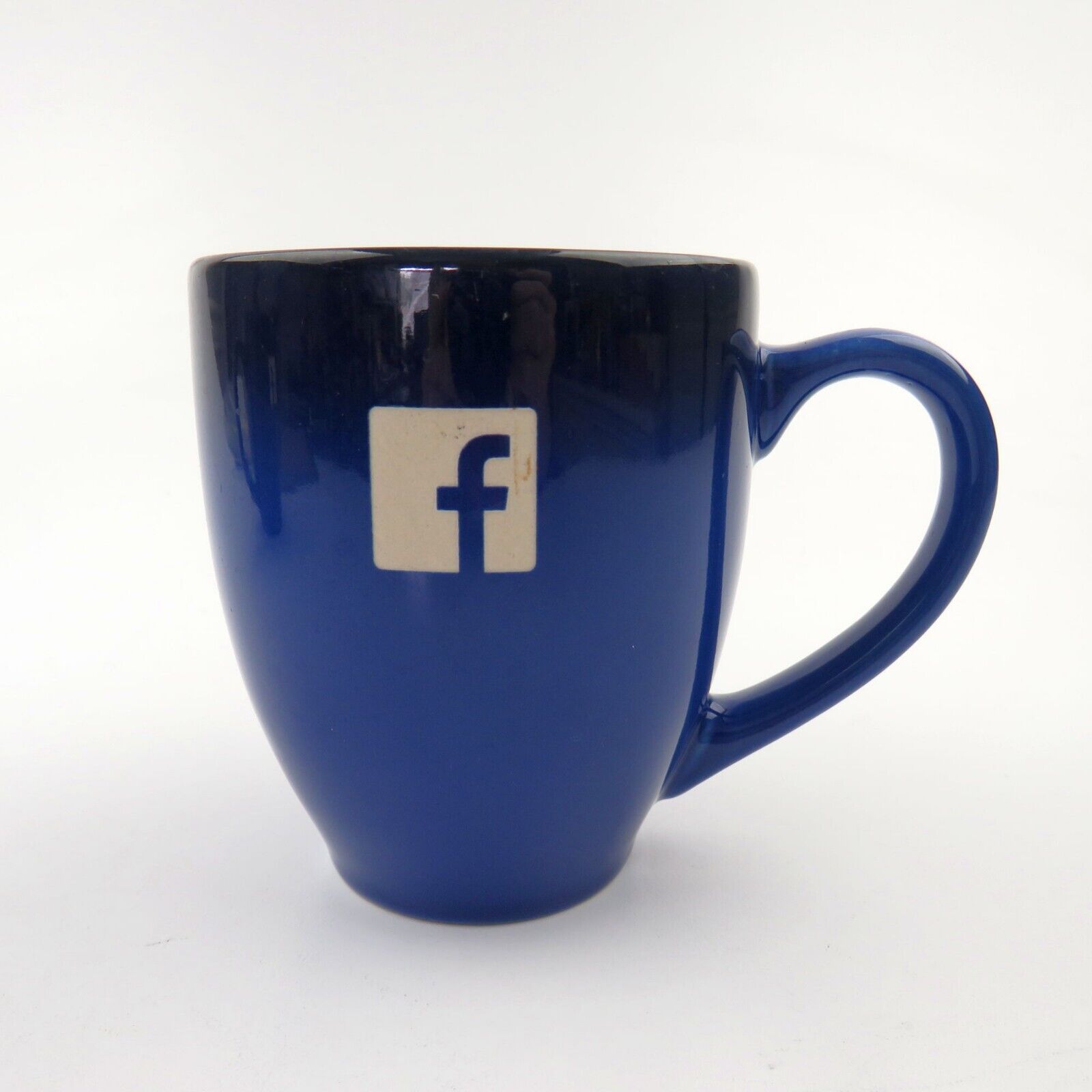 Blue Facebook Engraved Logo Coffee Mug Advertising Social Media Brand New