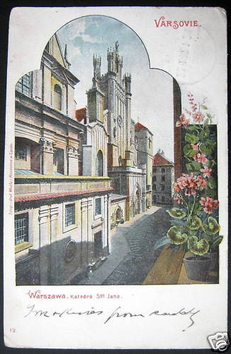 POLAND~ 1903 VARSOVIE ~ Warszawa ~ WARSAW (Prussia)