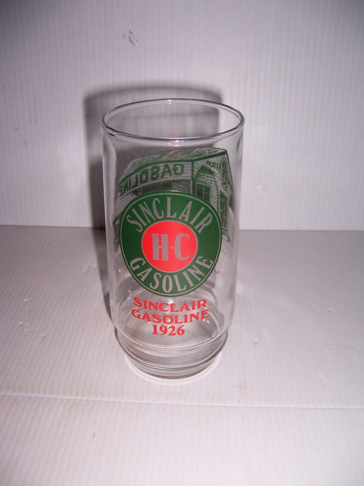 Sinclair H-C Gasoline Through The Years Advertising Tumbler Drinking Glass