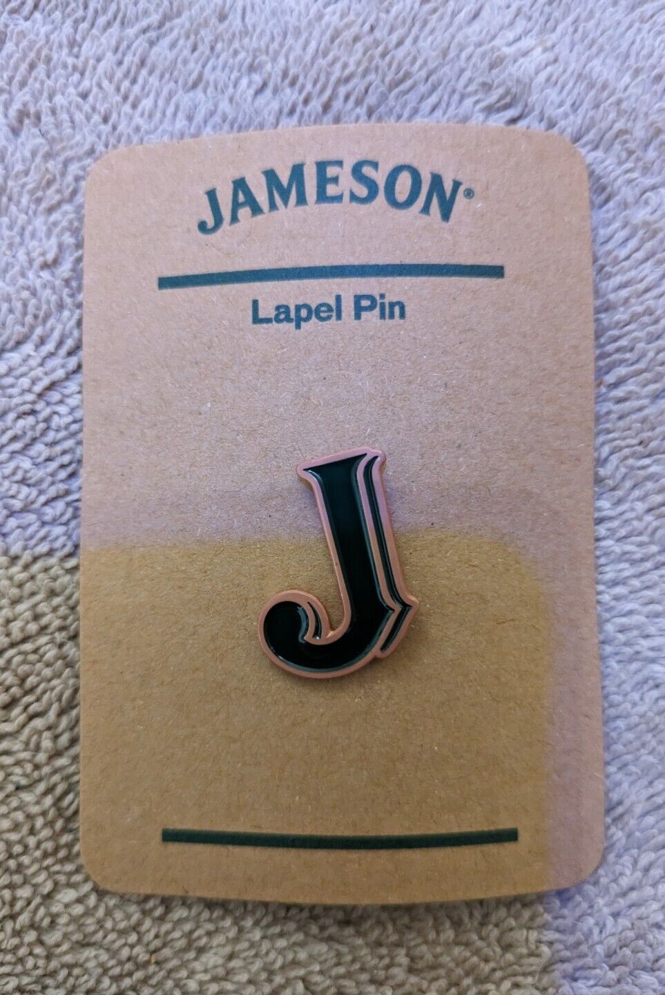 Jameson Whiskey J  Enamel Lapel Pin 