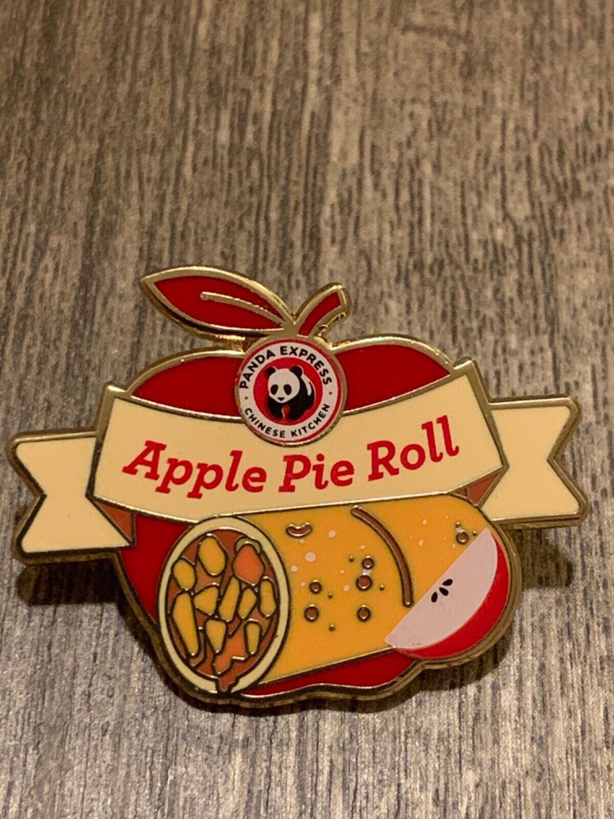 Brand New Panda Express Gold Plated Apple Pie Roll Pin