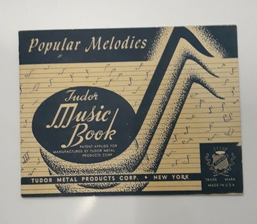 Vintage TUDOR METAL PRODUCTS CORP Popular Melodies Tudor Music Book 4.25\