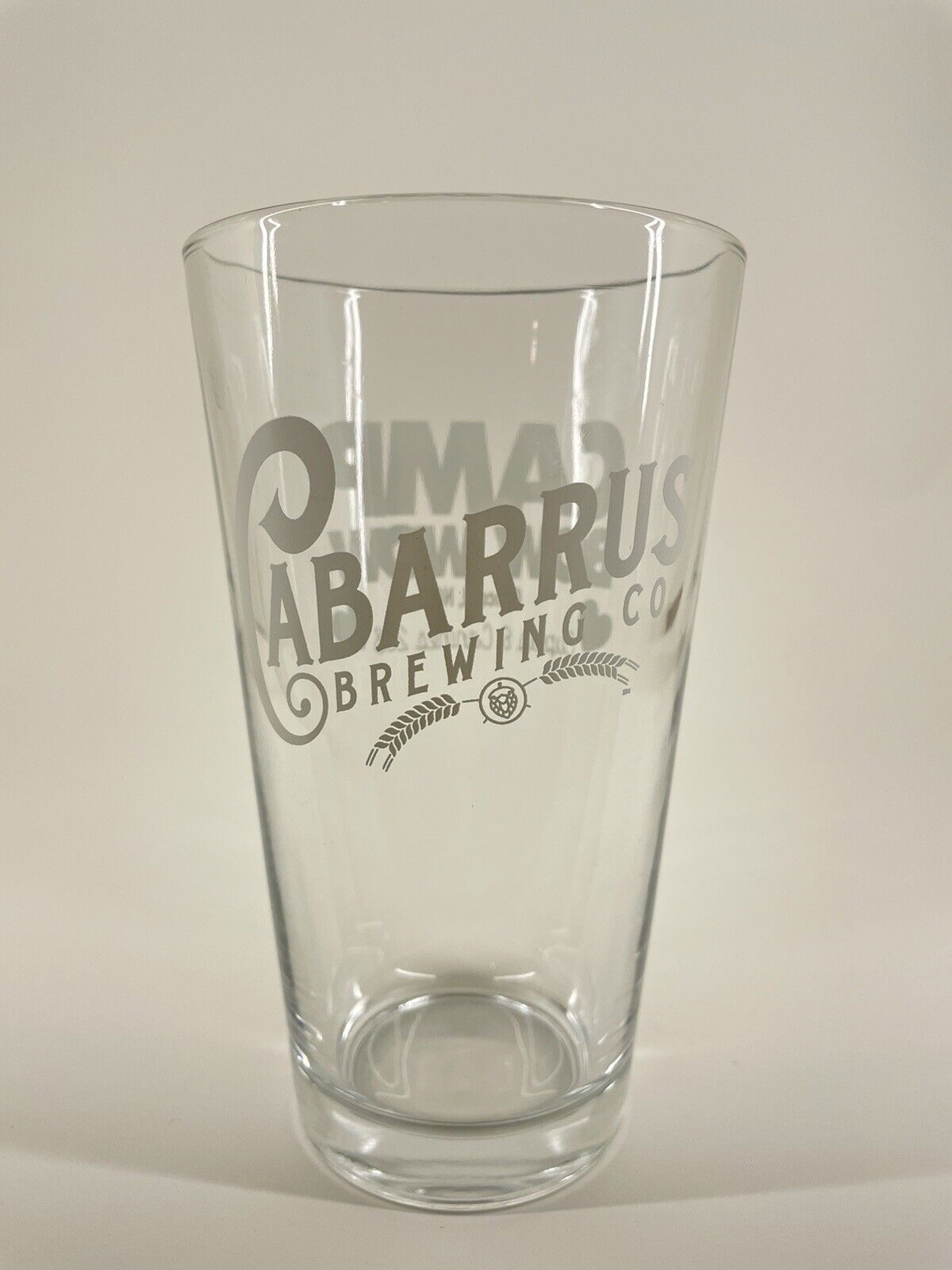 Cabarrus Brewing Pint Beer Glass - Concord NC - Camp Bow Wow