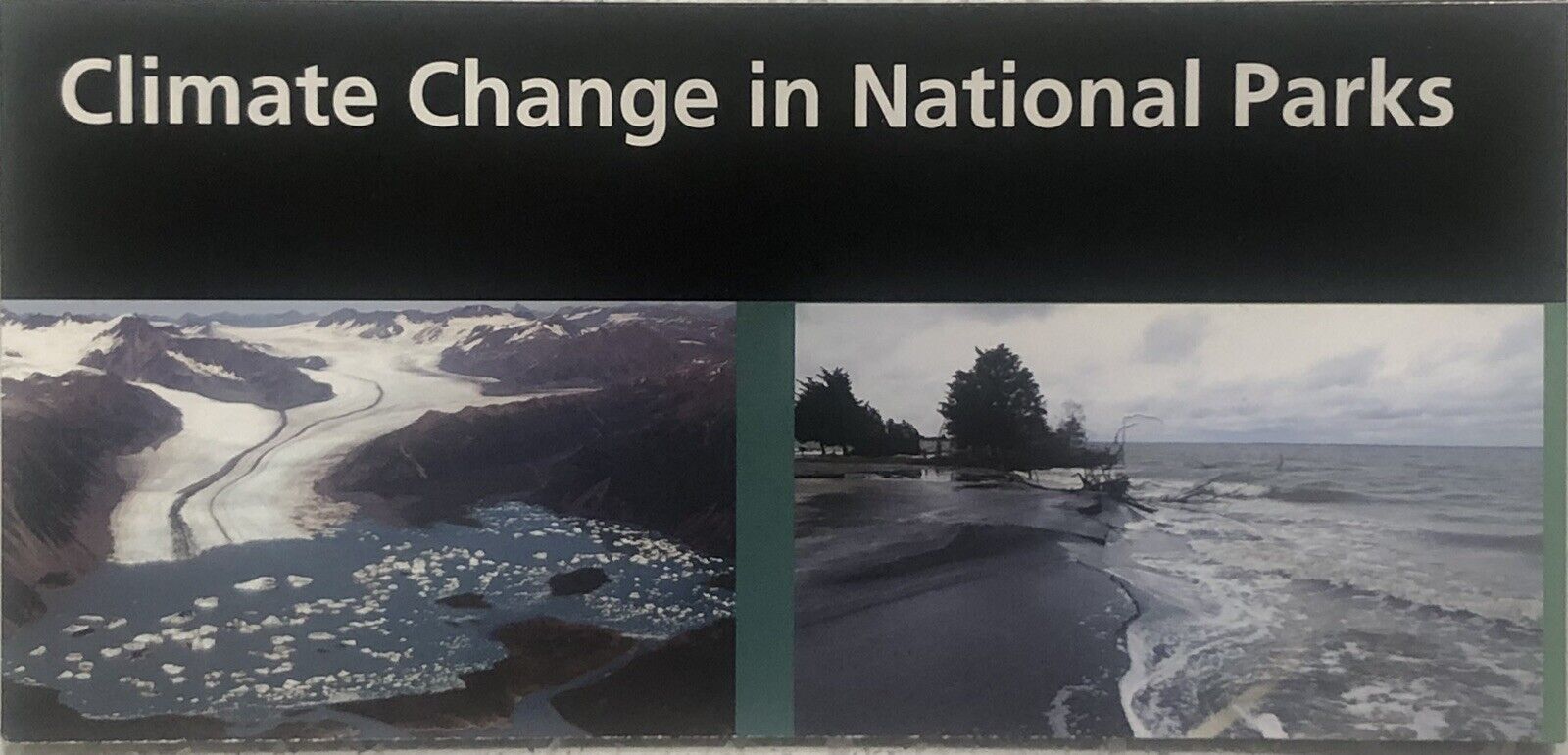 Climate Change In National Park  NP Brochure Map NPS Guide 2023.