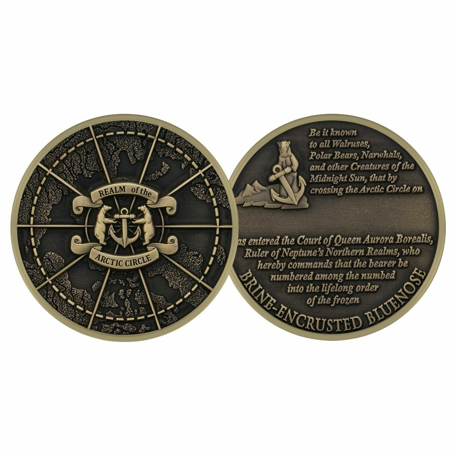 Blue Nose Arctic Circle Challenge Coin CC-2154