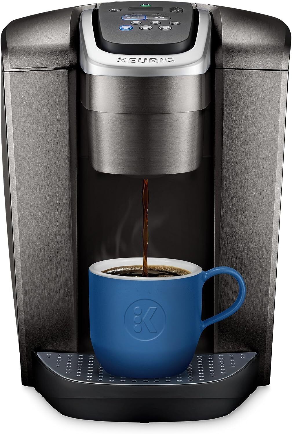 K-Elite Single-Serve K-Cup Pod Coffee Maker, Brushed Slate, 12 oz. Brew Size