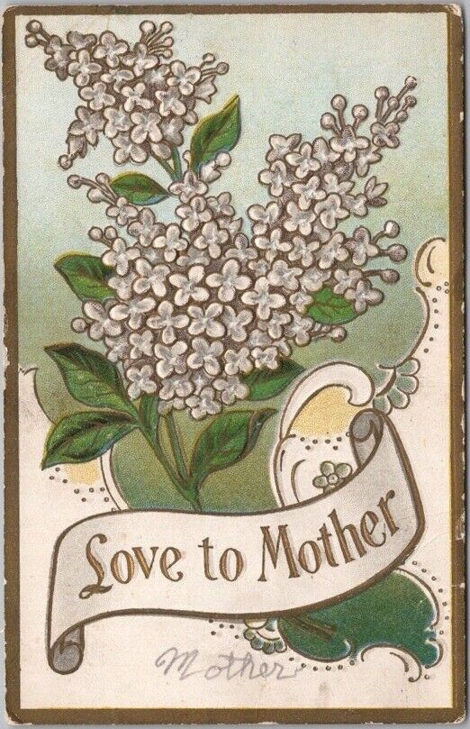 c1910s MOTHER\'S DAY Embossed Greetings Postcard \