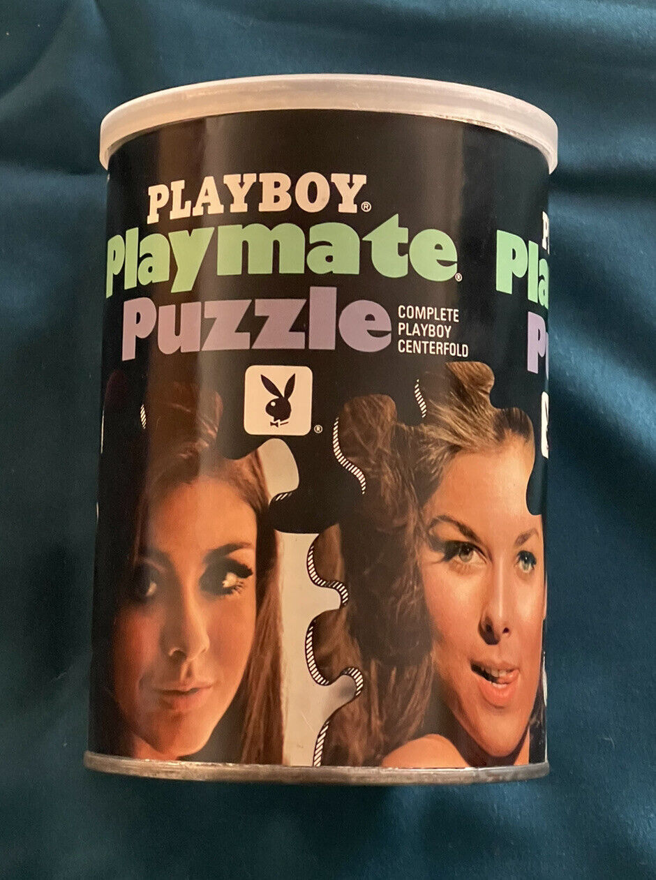 Vintage 1967 Playboy Playmate Puzzle - SEALED CAN - RARE