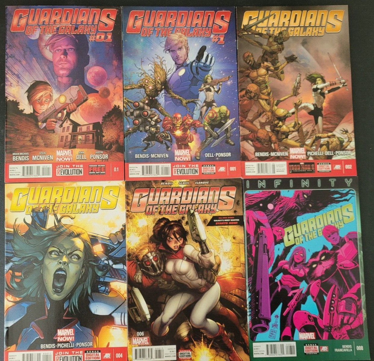 GUARDIANS OF THE GALAXY SET OF 26 ISSUES (2013) MARVEL COMICS STARLORD VARIANTS