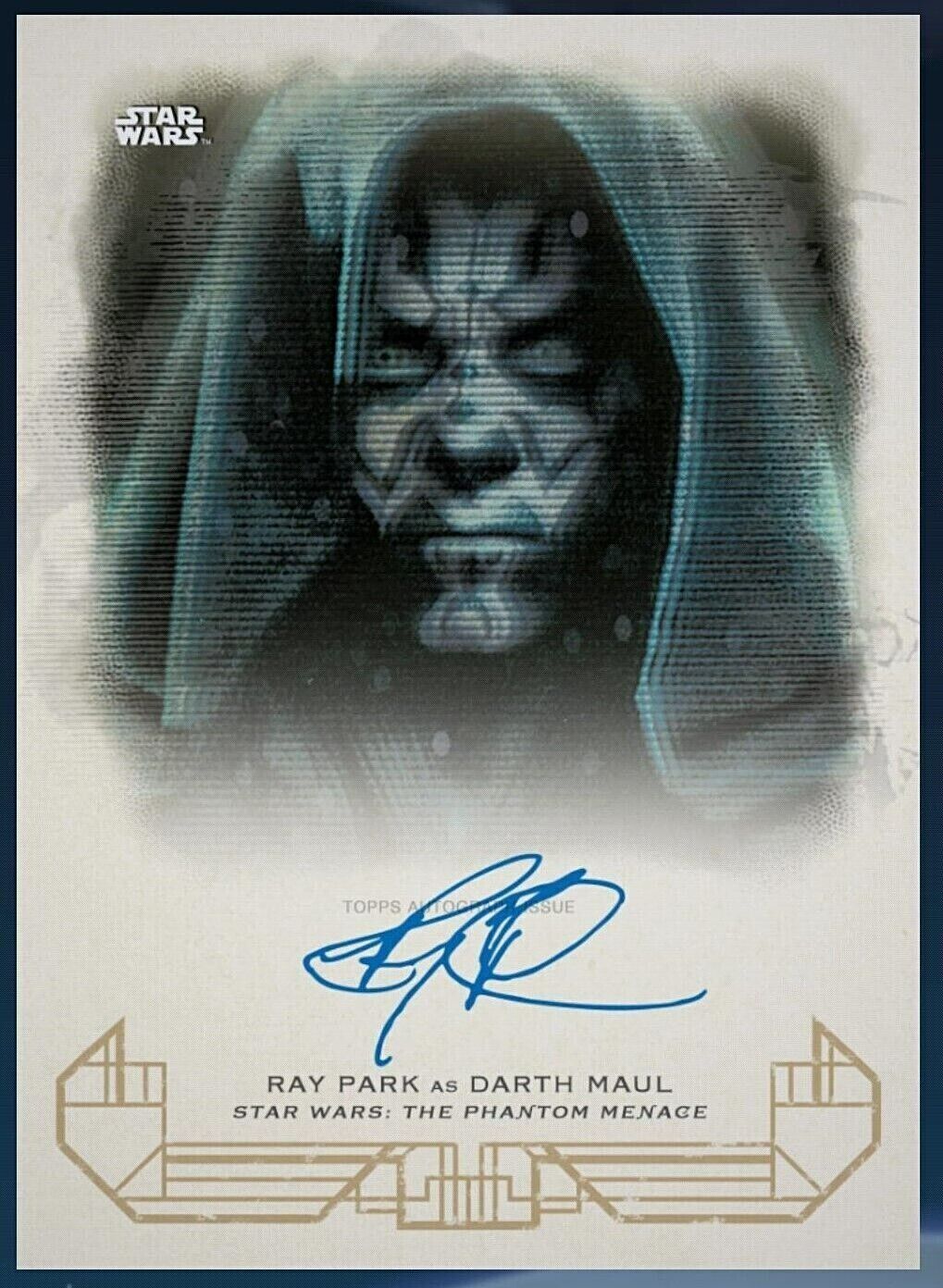 Topps Star Wars Heritage RAY PARK Authentic Auto as DARTH MAUL SIG Digital Card