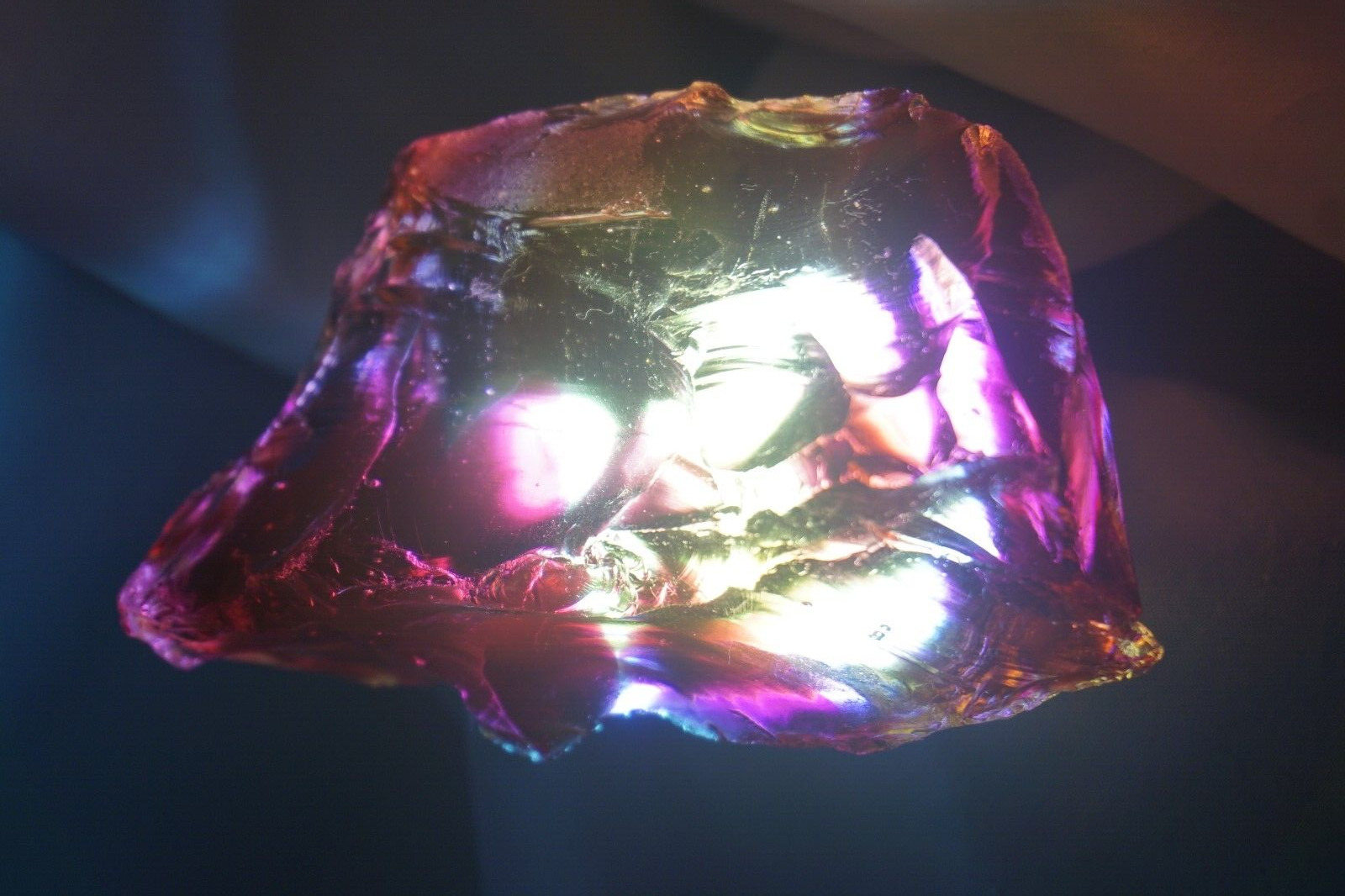 USA - Andara Crystal -- Facet Grade, MULTICOLOR - 335g (Monoatomic REIKI) #yum3