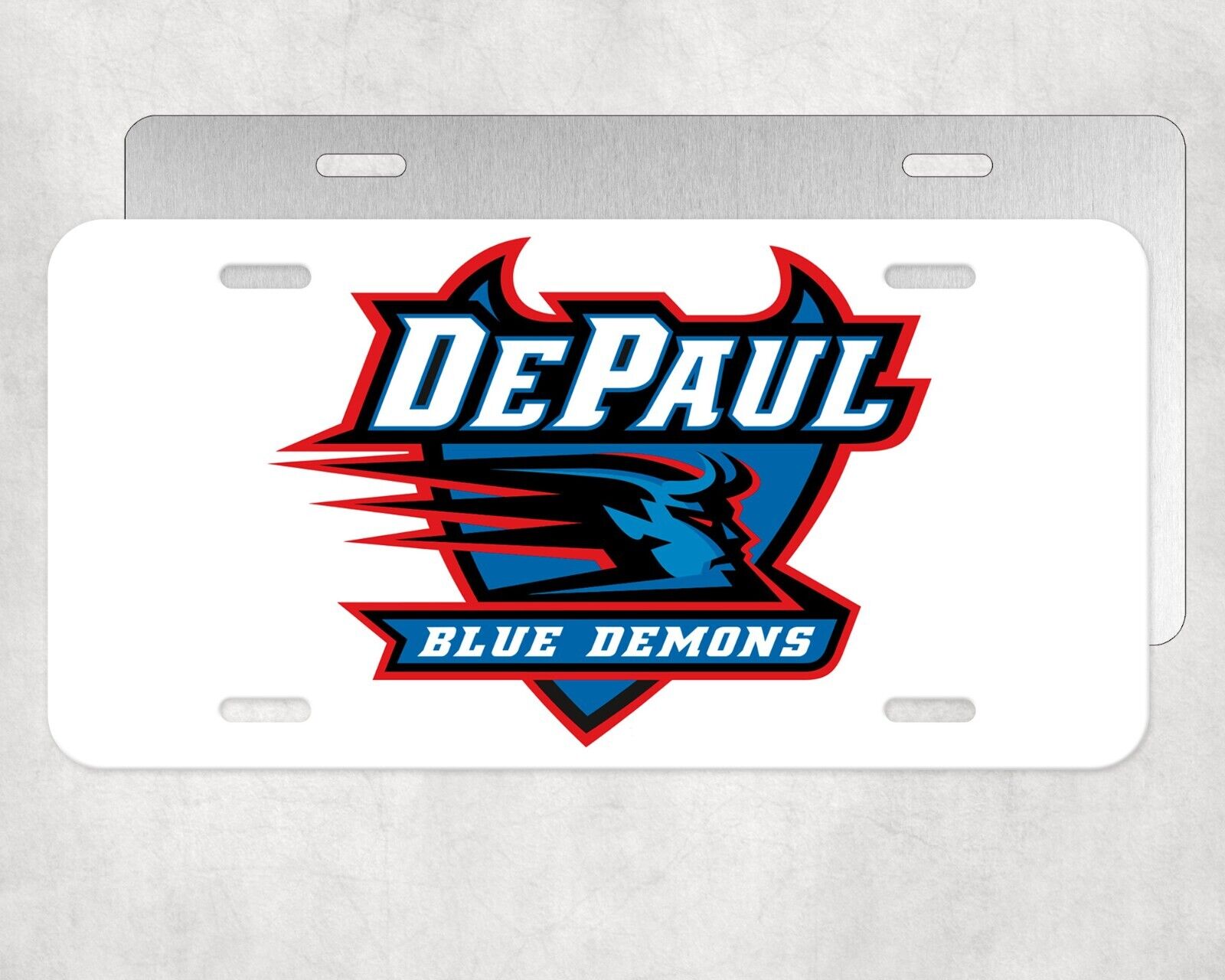 License Plate Tag Depaul University Blue Demons