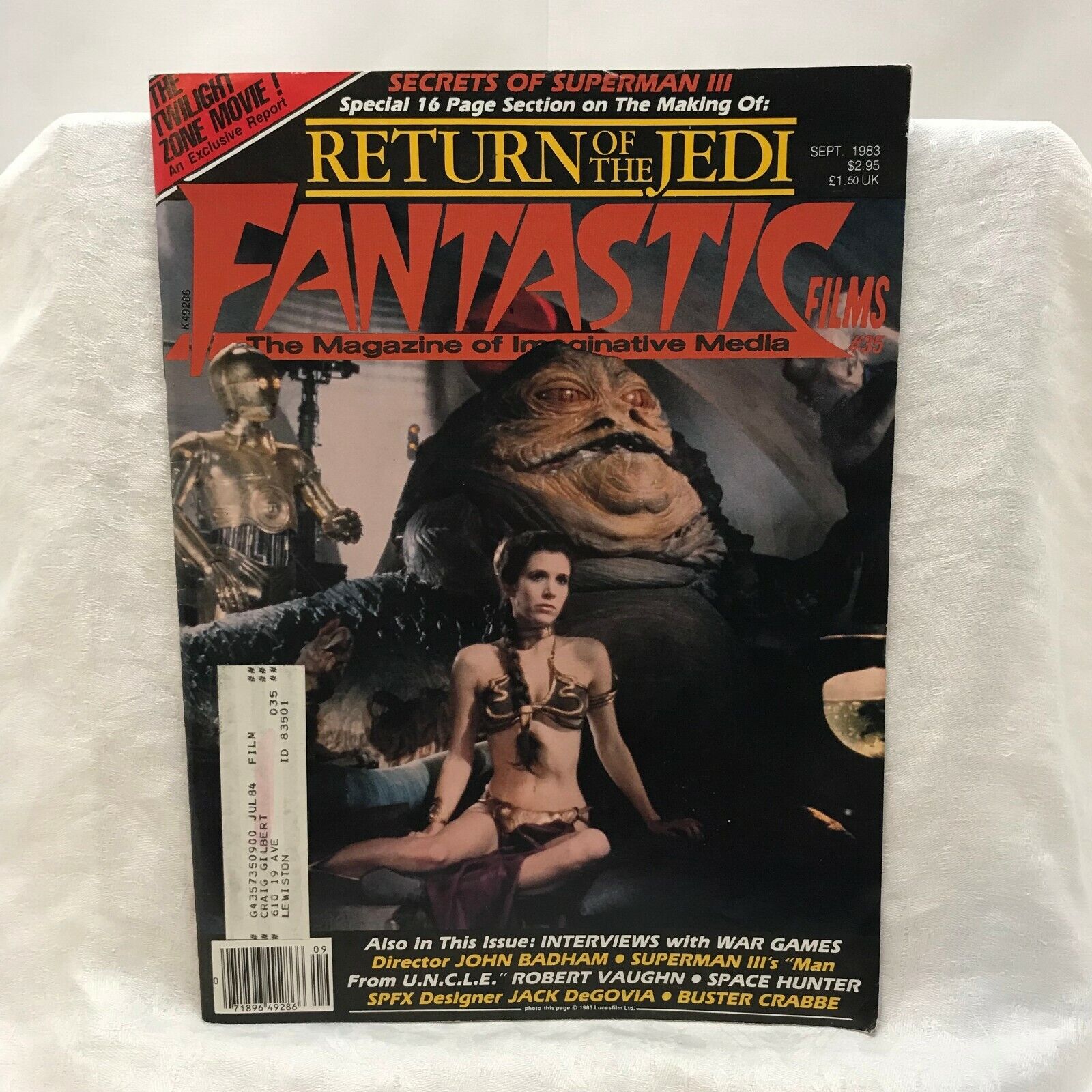 Vintage Fantastic Films Magazine Collectors # 35 1983 Return Of The Jedi Sci Fi