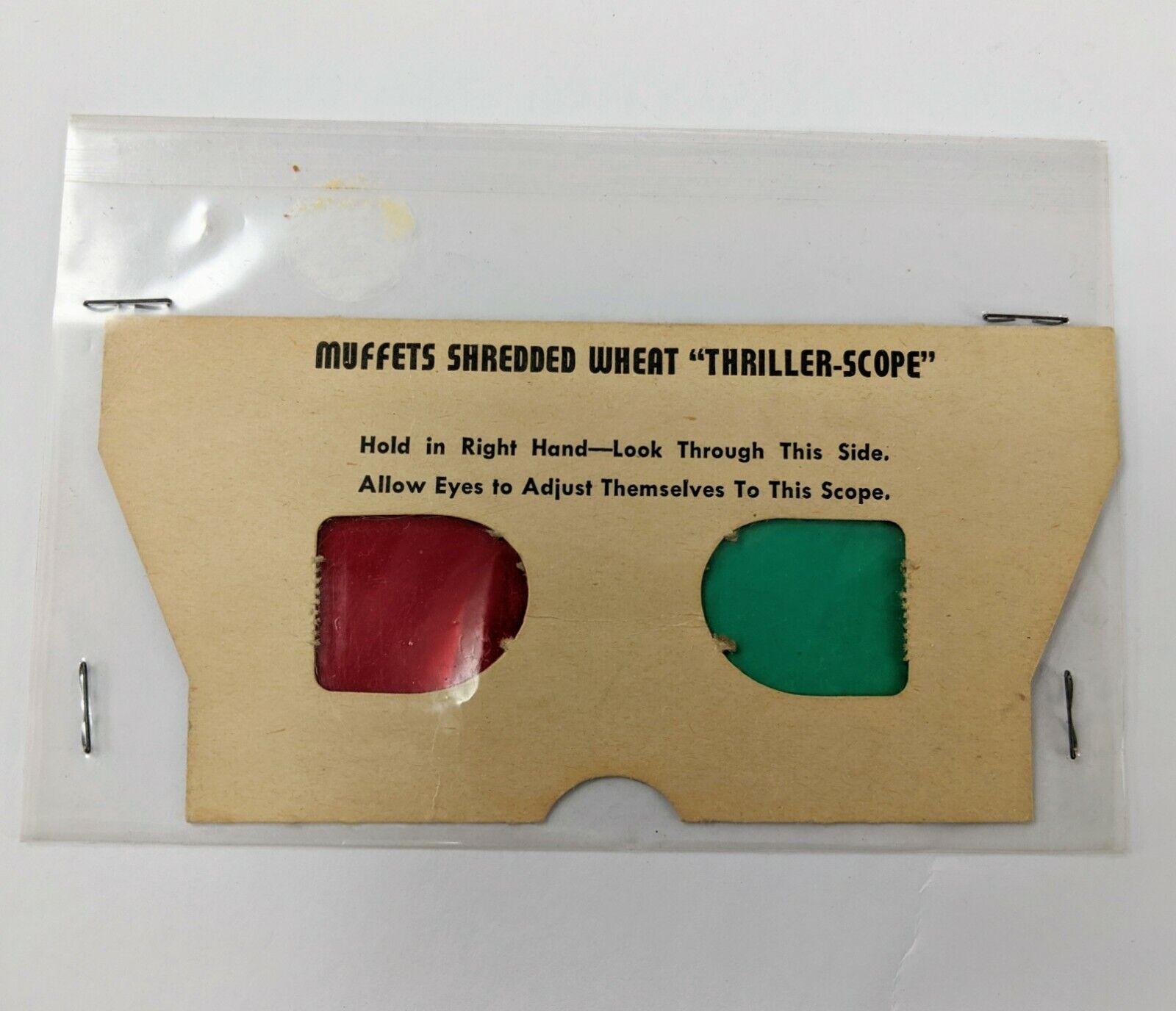 Quaker Oats Muffets Shredded Wheat Thriller-Scope 3D Premium Glasses