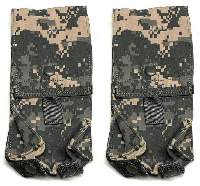 Set of 2 Hand Held Survival Radio Carry Pouch ACU Camo Air Warrior CSEL PRC-112