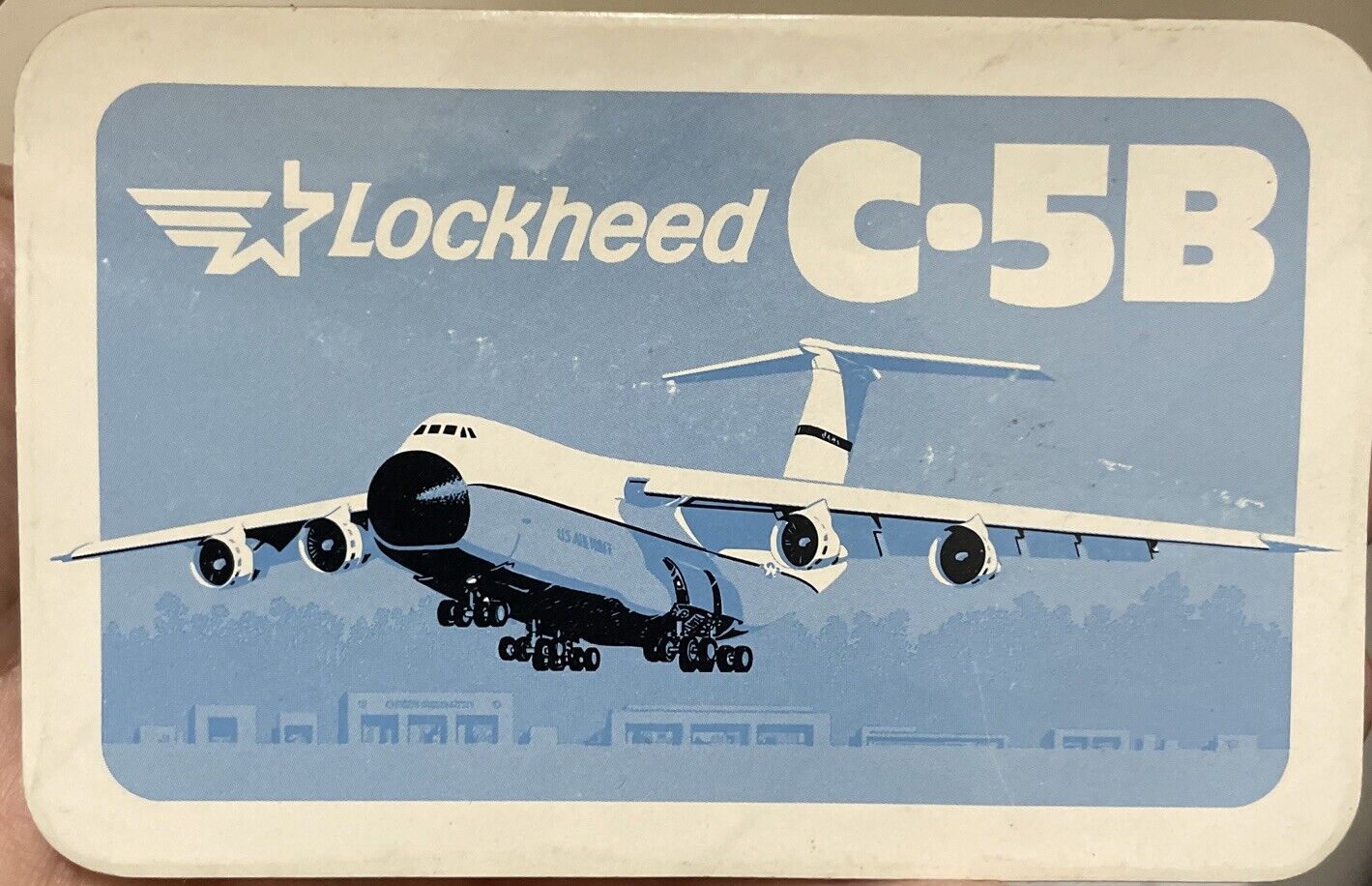 Vintage Lockheed C-5B Galaxy Decal Sticker