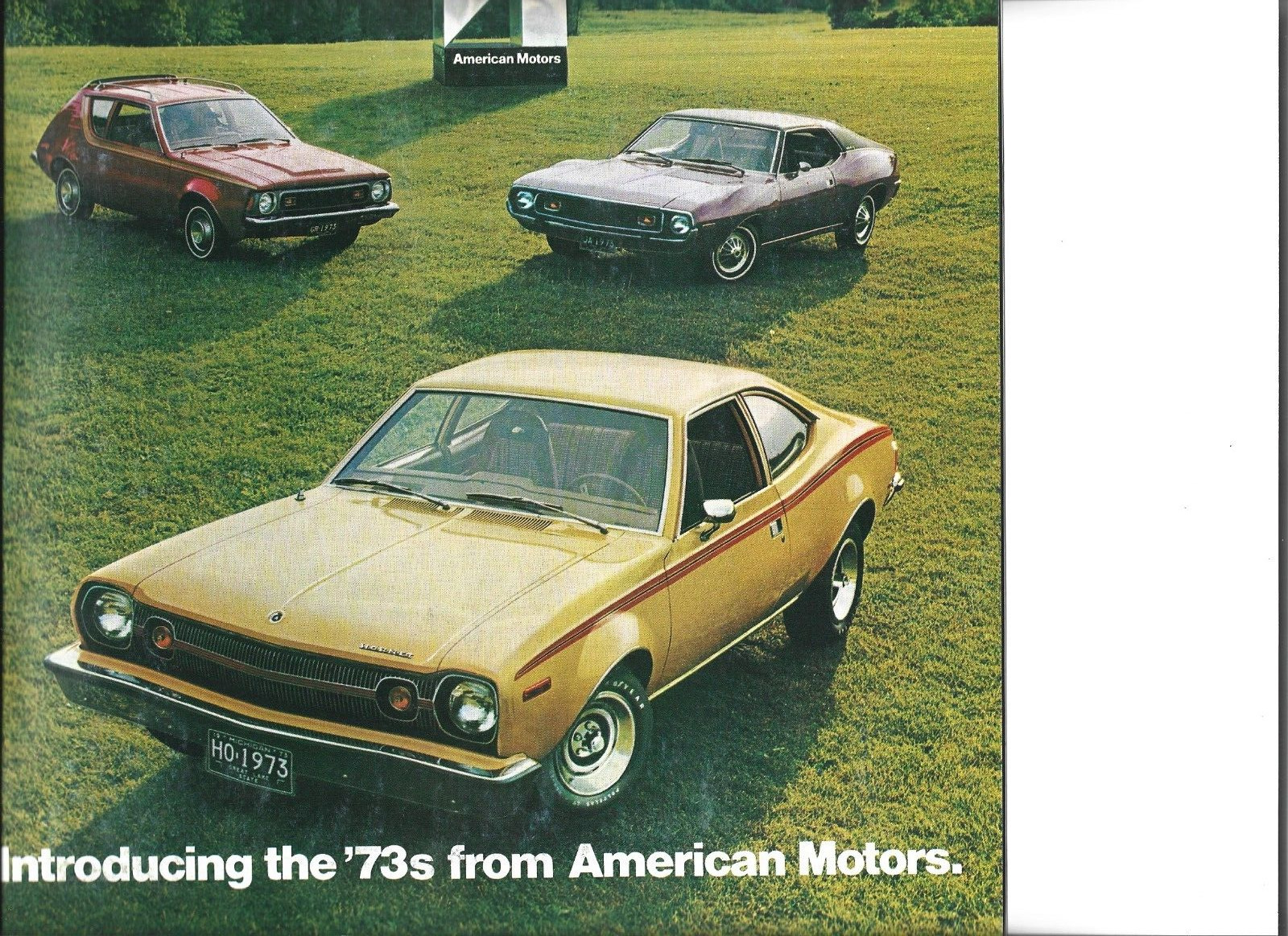 1973 AMC Sales Brochure American Motors Matador, Hornet, Sportabout, Gremlin .