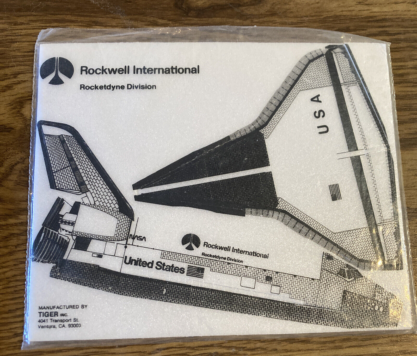 Rockwell International Rocketdyne NASA  Space Shuttle Foam Glider NEW old Stock