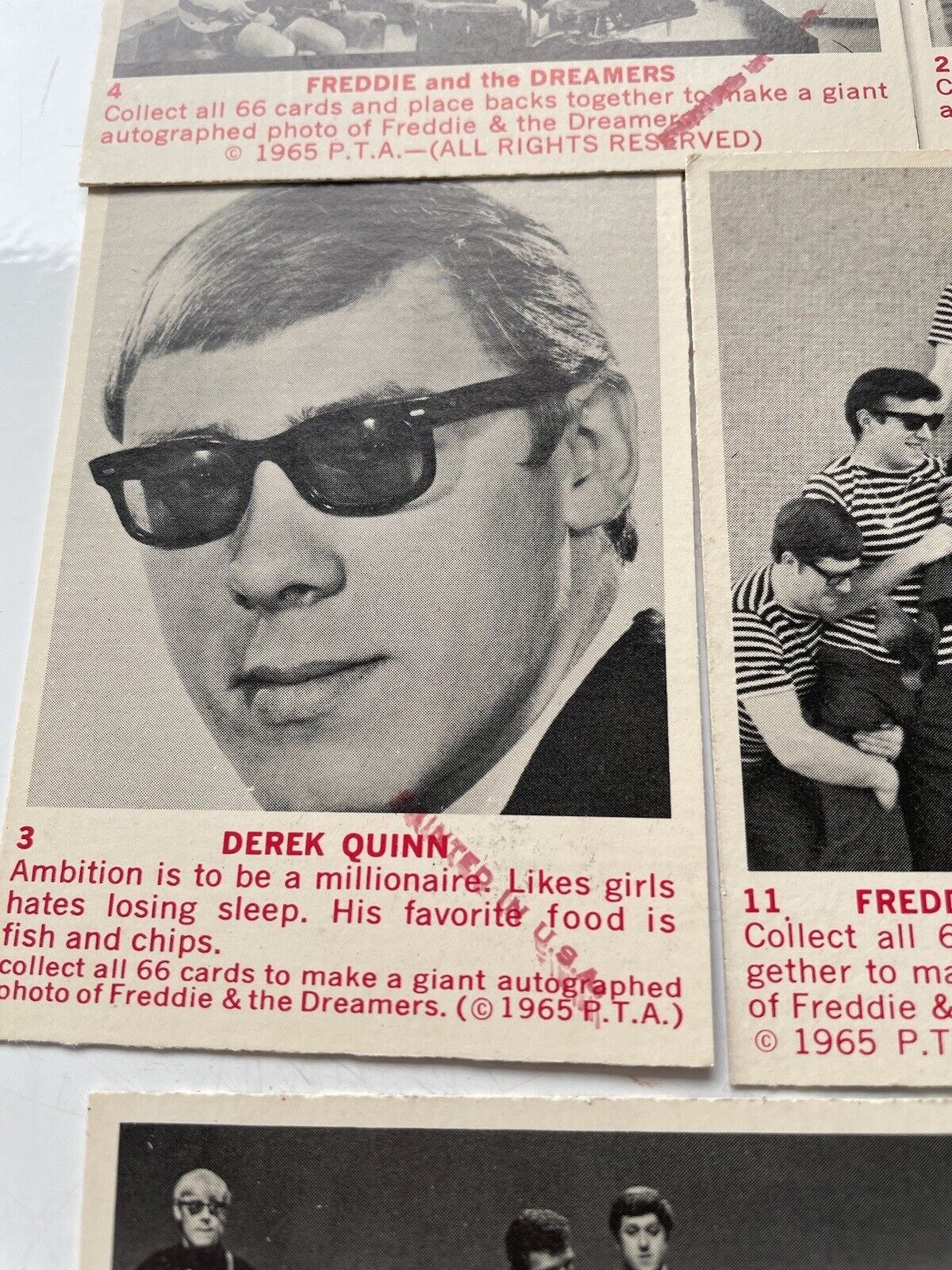 Freddie & The Dreamers 1965 Donruss Complete Set #1-66 Near MInt - Mint