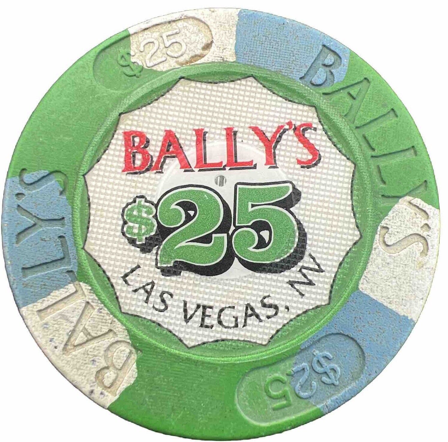 $25 bally's vintage las vegas nevada  casino chip 