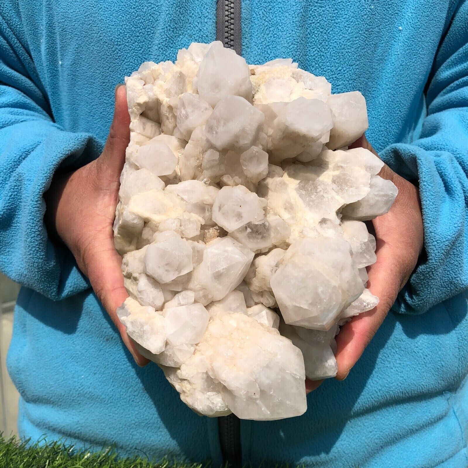 5 LB Natural White Quartz Crystal Cluster Mineral Specimen Healing