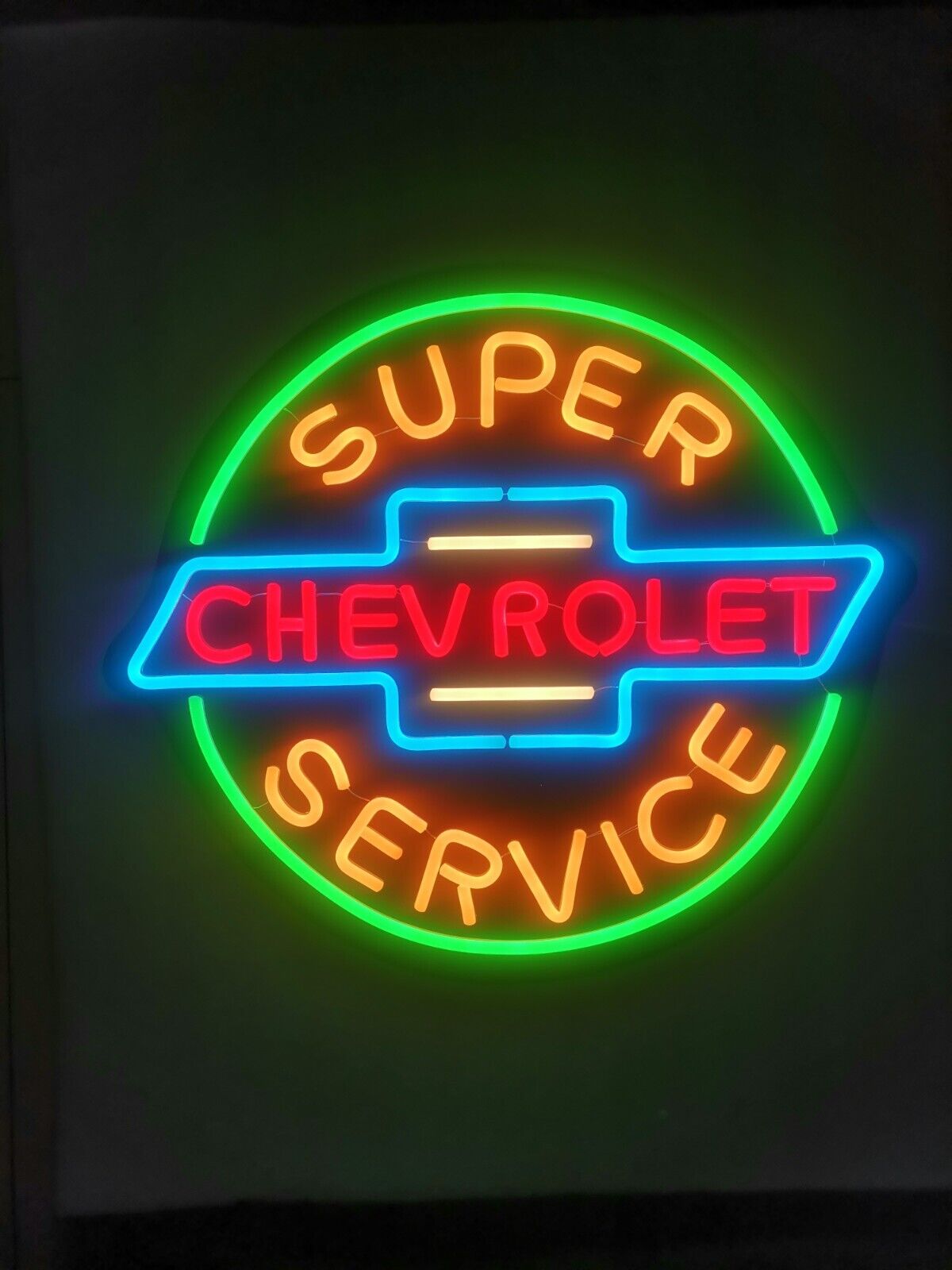 Supper Chevrolet Service Led  Neon Sign, size 24x24 in, , UL/CUL/CE listed