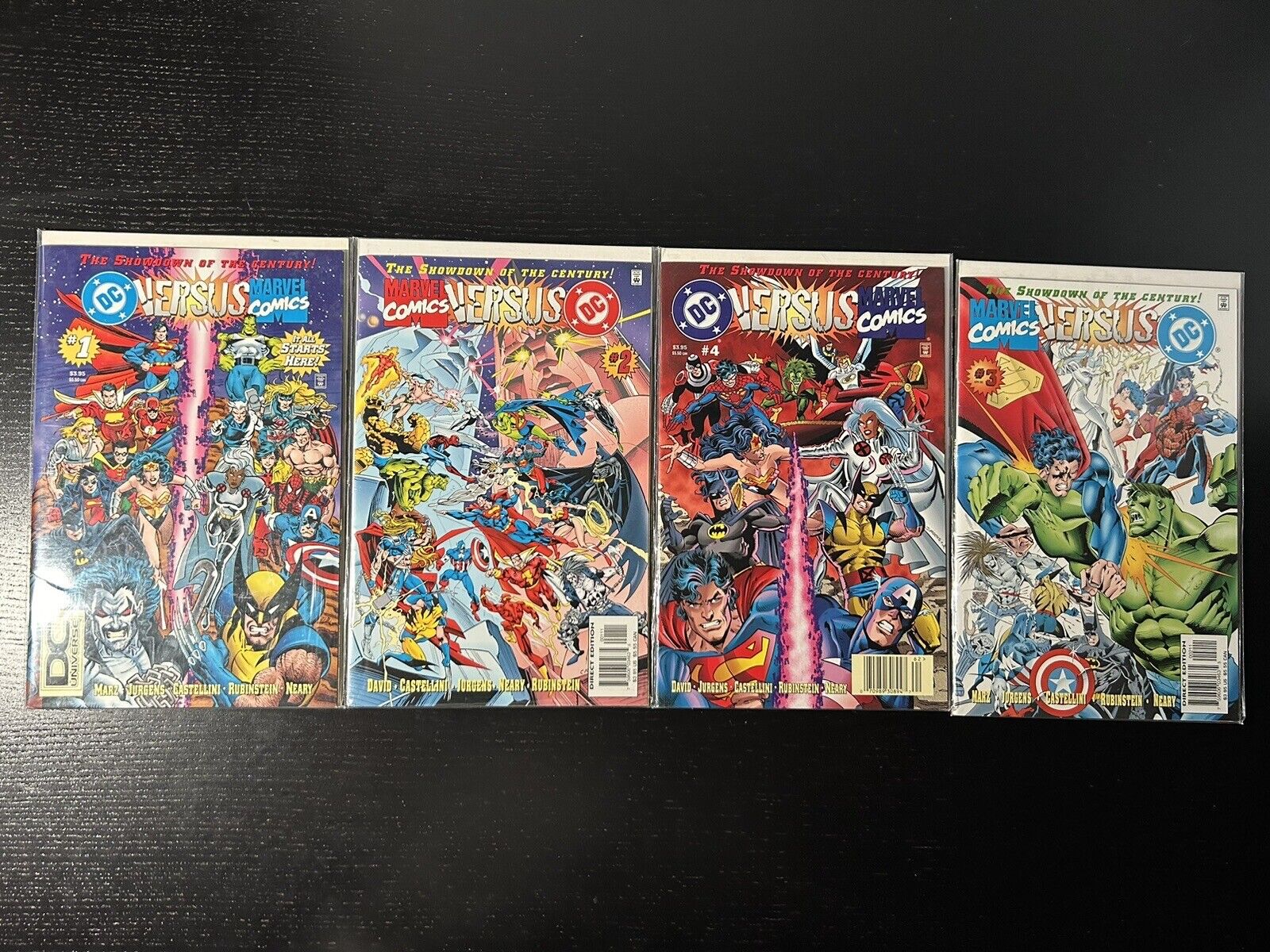 Brand New DC vs Marvel 1-4 (Marvel Versus DC) Complete Set 4 Issues 1996