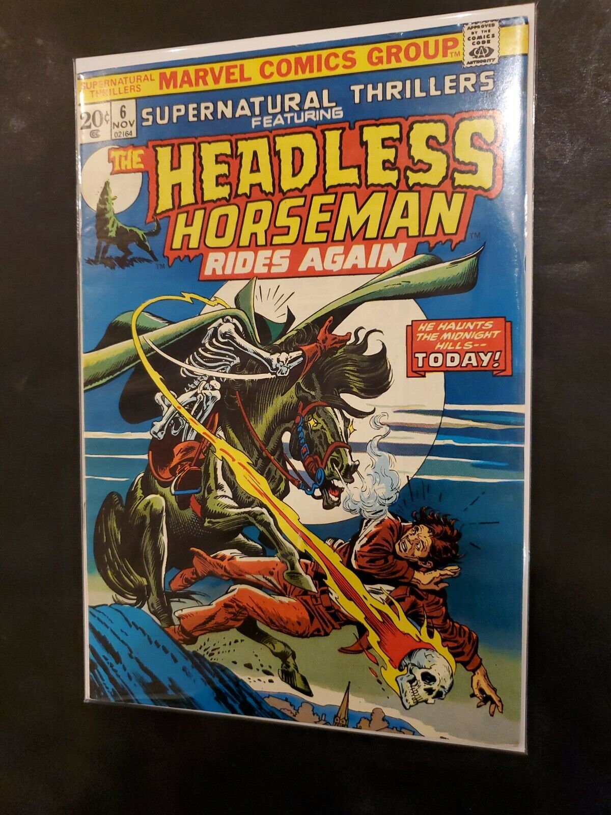 Marvel Supernatural Thrillers #6, Headless Horseman, Mid-Grade NO RESERVE 1973