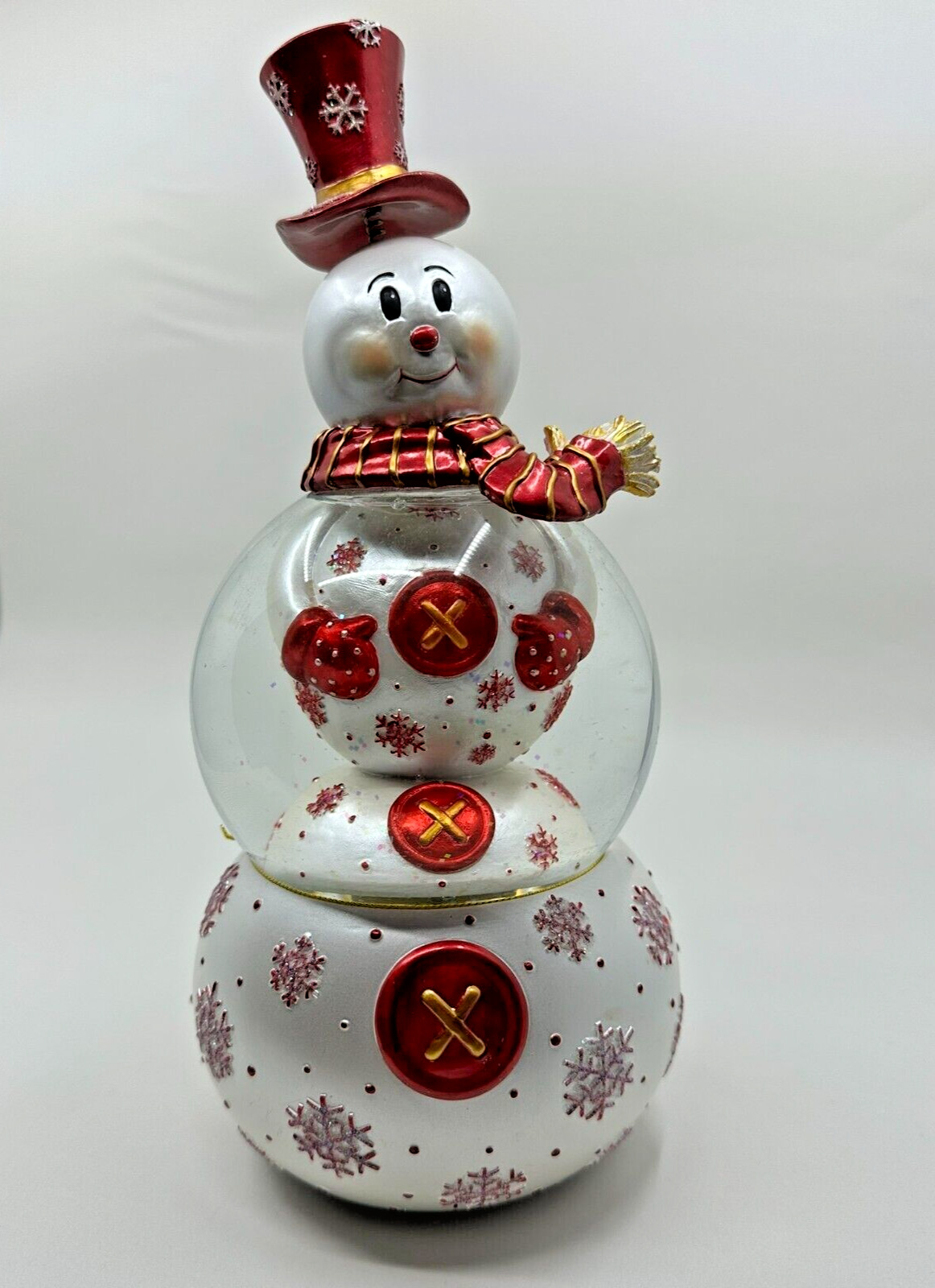 Christopher Radko SNOWSWIRL'S Snowman Musical Spinning Snowglobe Snow Globe