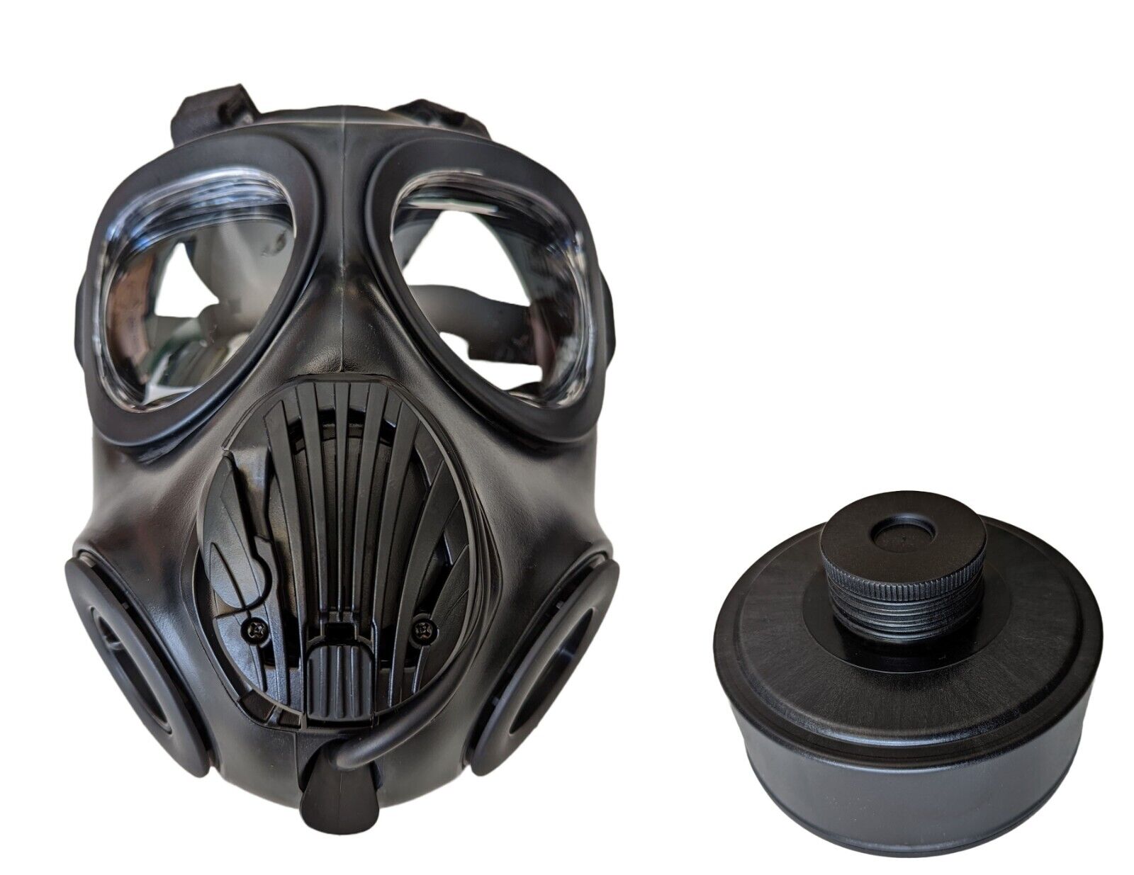 Korean K3 NATO CBRN Tactical Military Gas Mask Respirator & 40mm NBC Filter NIB