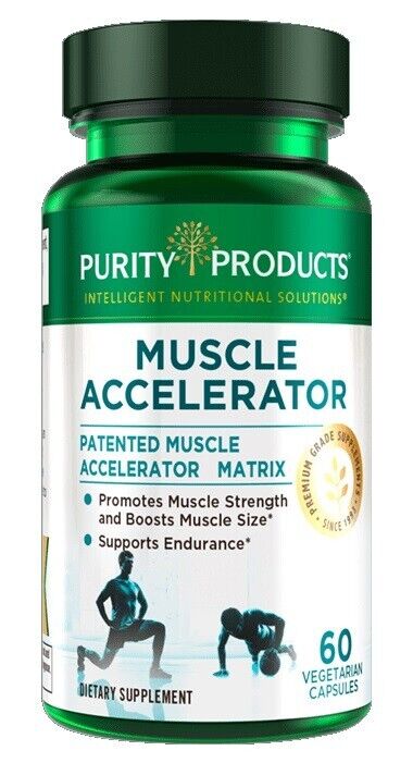 NEW - Purity Products MUSCLE ACCELERATOR 650mg  60 Caps - FreeShip