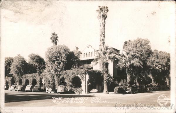 RPPC Riverside,CA The Mission Inn Frashers California Real Photo Post Card