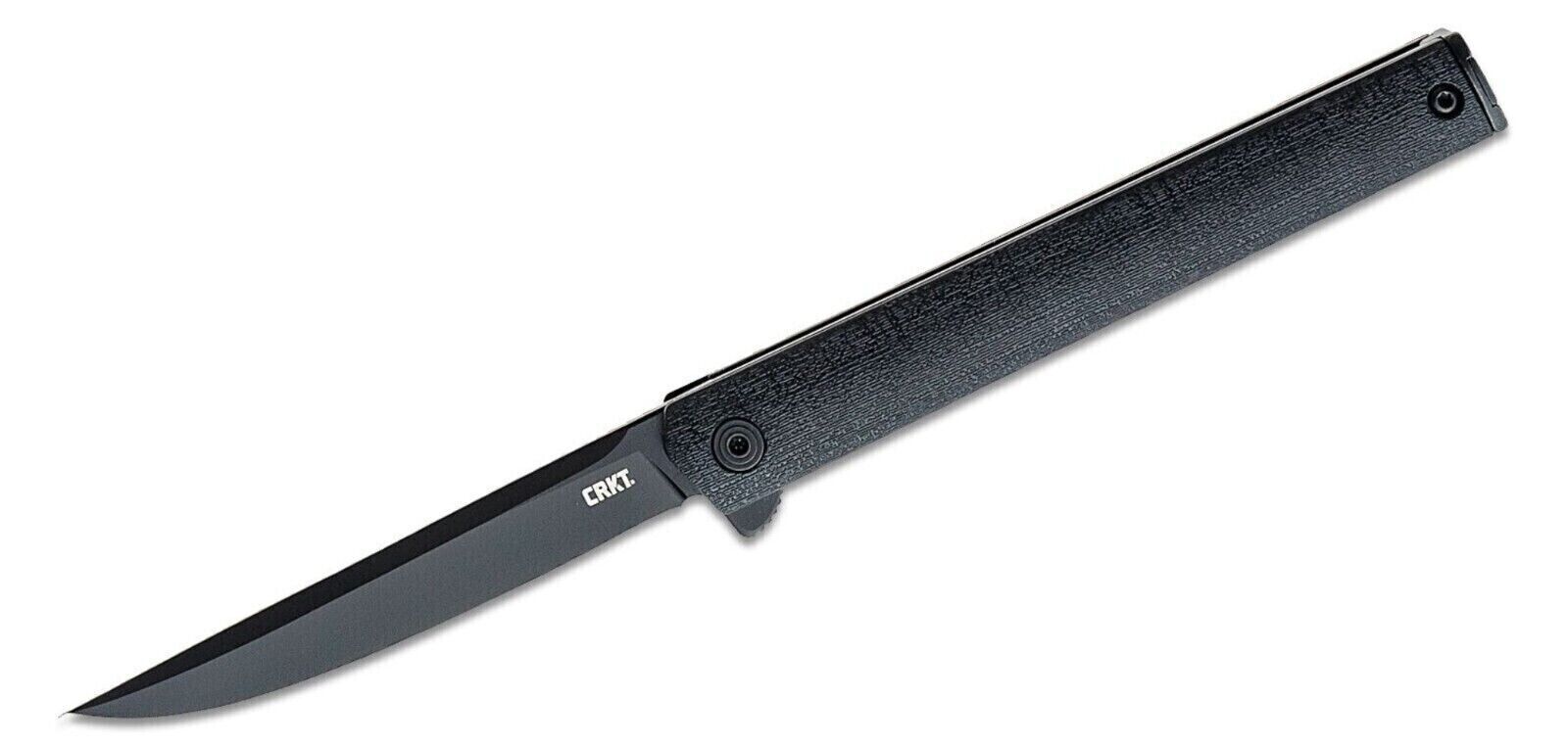 CRKT CEO Blackout EDC Folding Pocket Knife: Gentleman's Knife