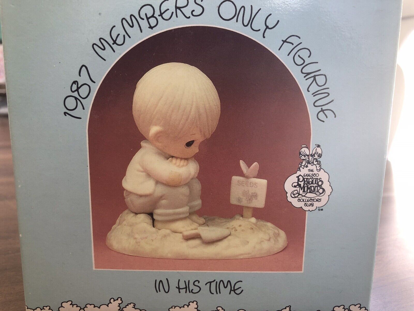 Precious Moments- In His Time - 1987 Special Edition  PM-872 Infertility Waiting