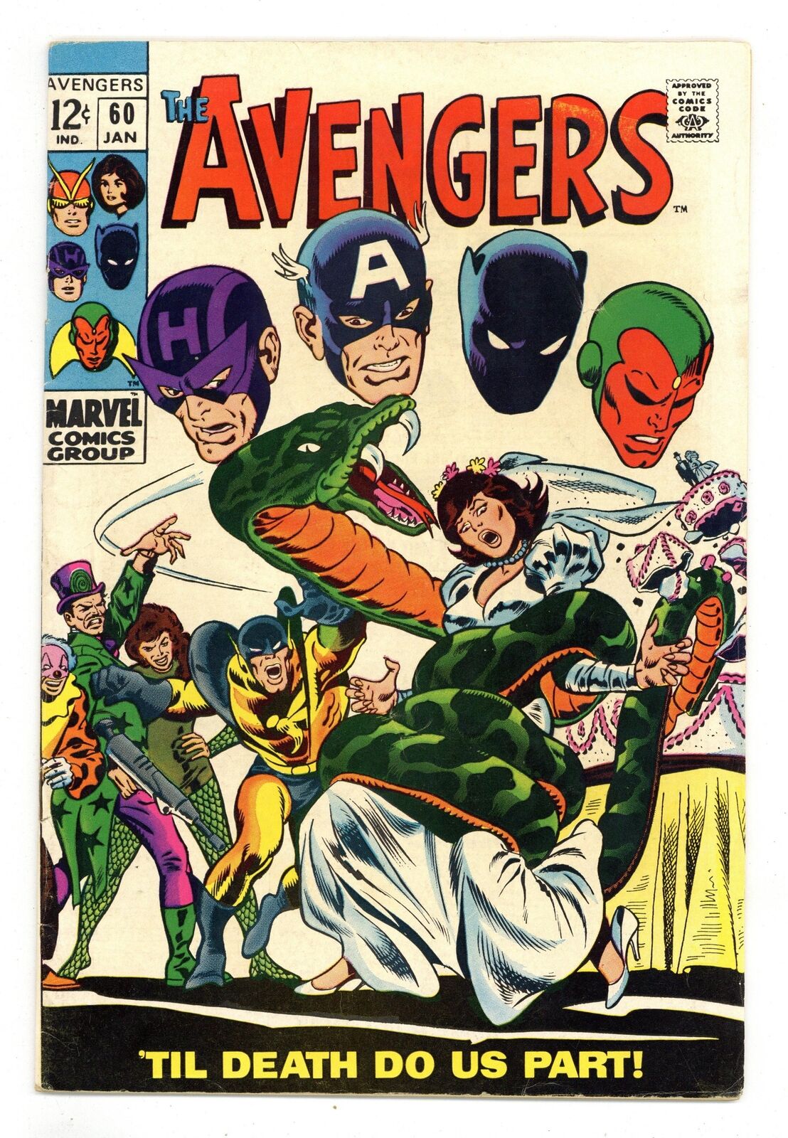 Avengers #60 VG 4.0 1969
