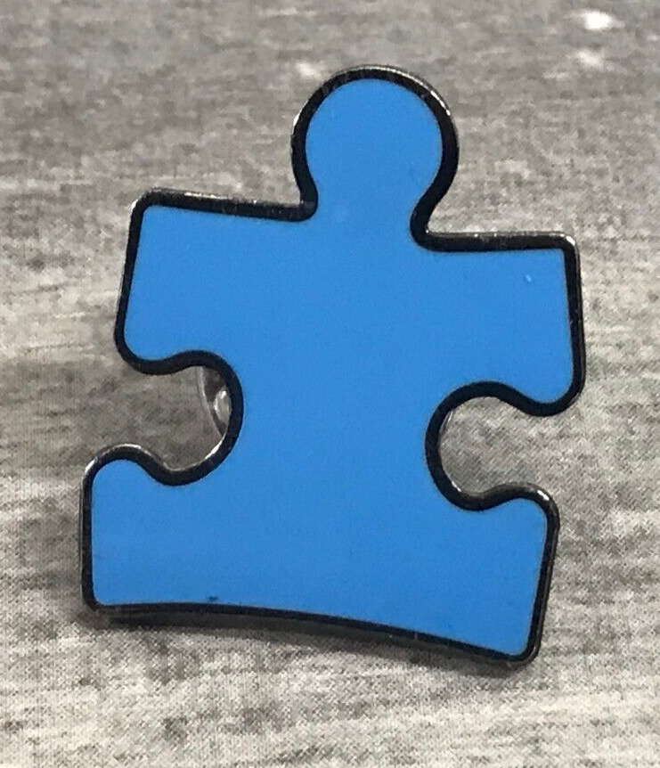 Autism Awareness Blue Puzzle Piece Lapel Hat Jacket Shirt Vest Backpack Bag Pin
