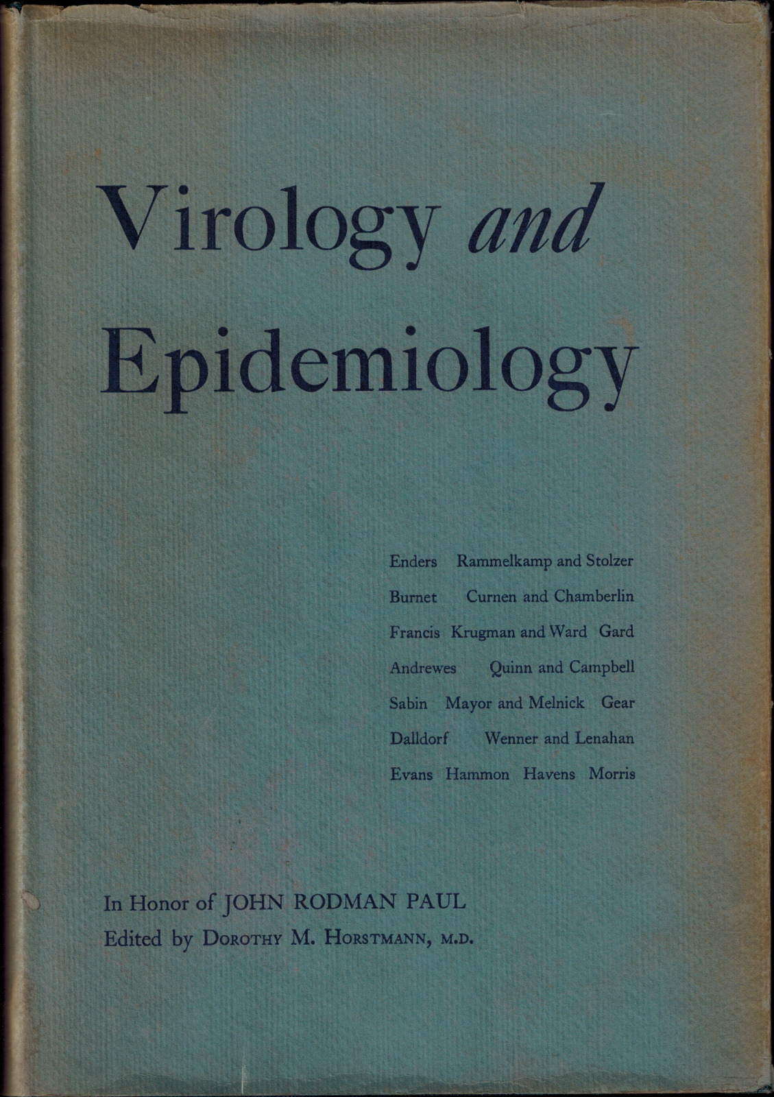 RARE 1962 Virology & Epidemiology Virus Epidemic Pandemic Disease Contagious Flu