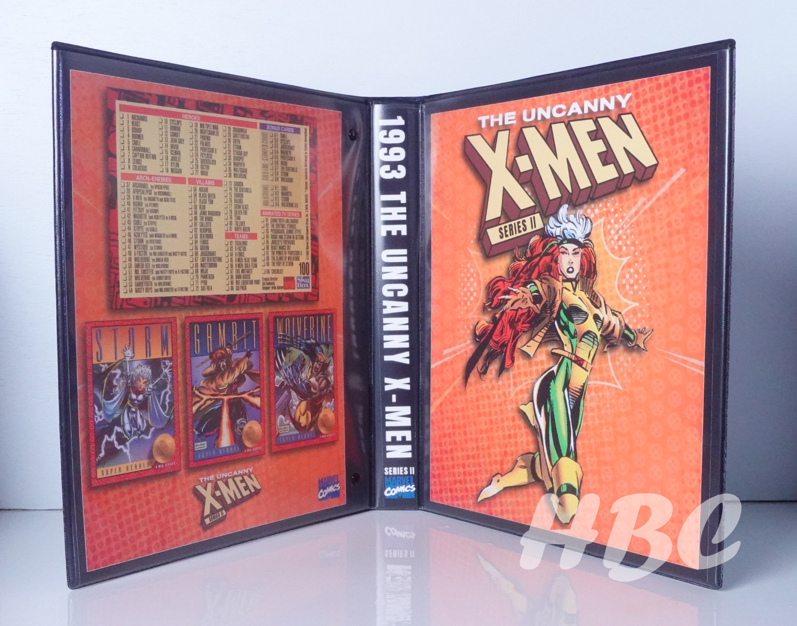 Custom Graphics 1993 THE UNCANNY X-MEN SERIES 2 Trading Card Inserts with Binder