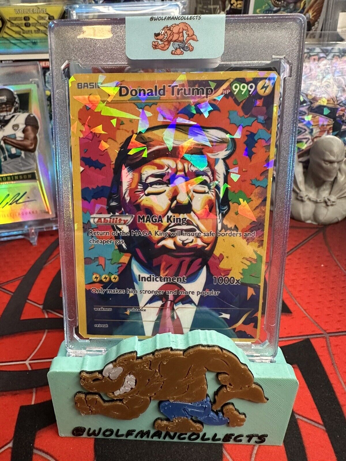 MAGA King DONALD TRUMP CARD Custom Parody Trading Card 2024