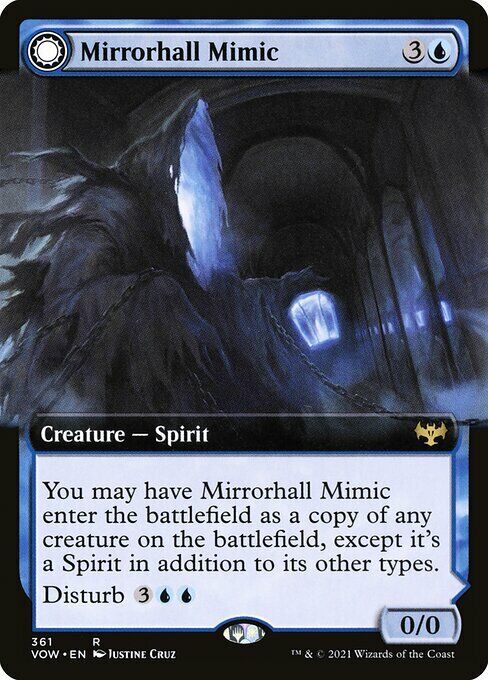 1x Mirrorhall Mimic - NM Extended Art - Crimson Vow