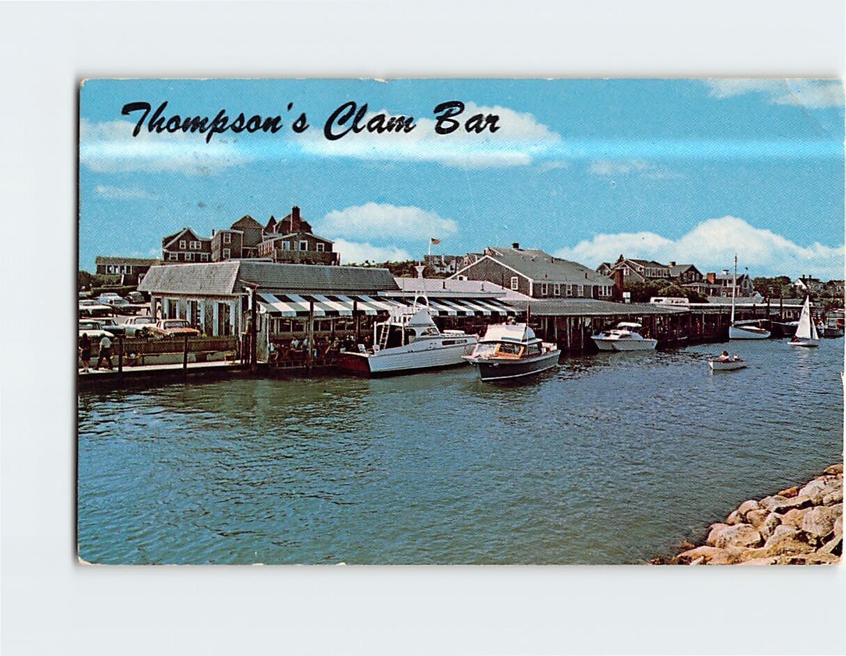 Postcard Thompson Bothers Clam Bar Cape Cod Massachusetts USA