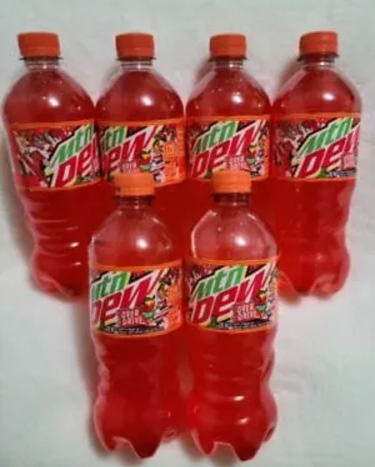 OVERDRIVE MOUNTAIN DEW BRAND NEW LIMITED 20OZ BOTTLES 6 COUNT RARE CASEYS