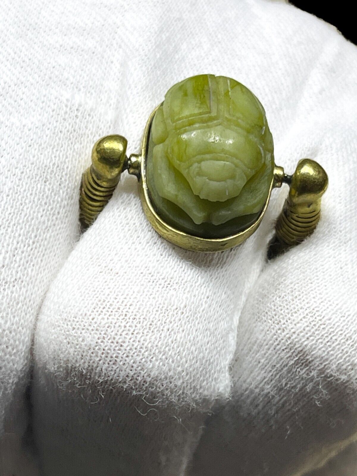 Gorgeous Ancient Egyptian Scarab Ring with the beautiful Details