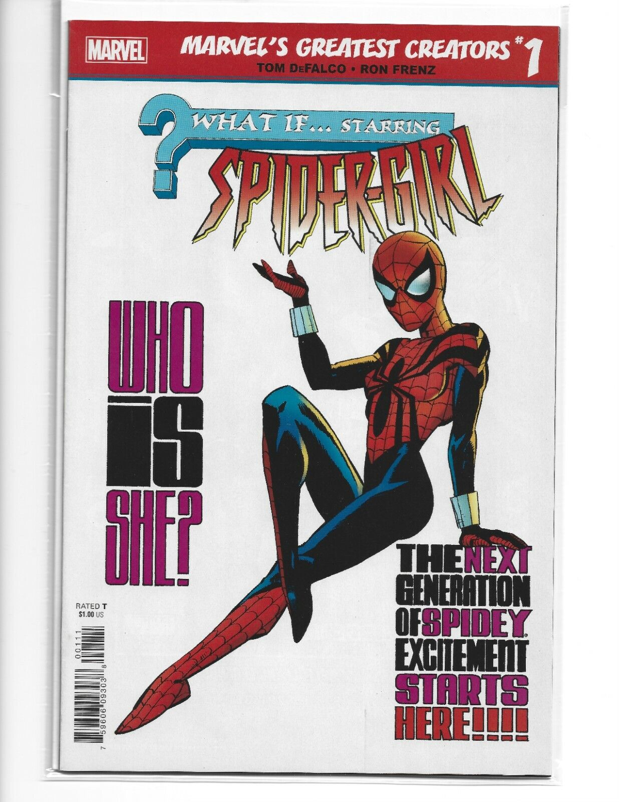MARVEL'S GREATEST CREATORS WHAT IF STARRING SPIDER-GIRL 1 Reprint 105