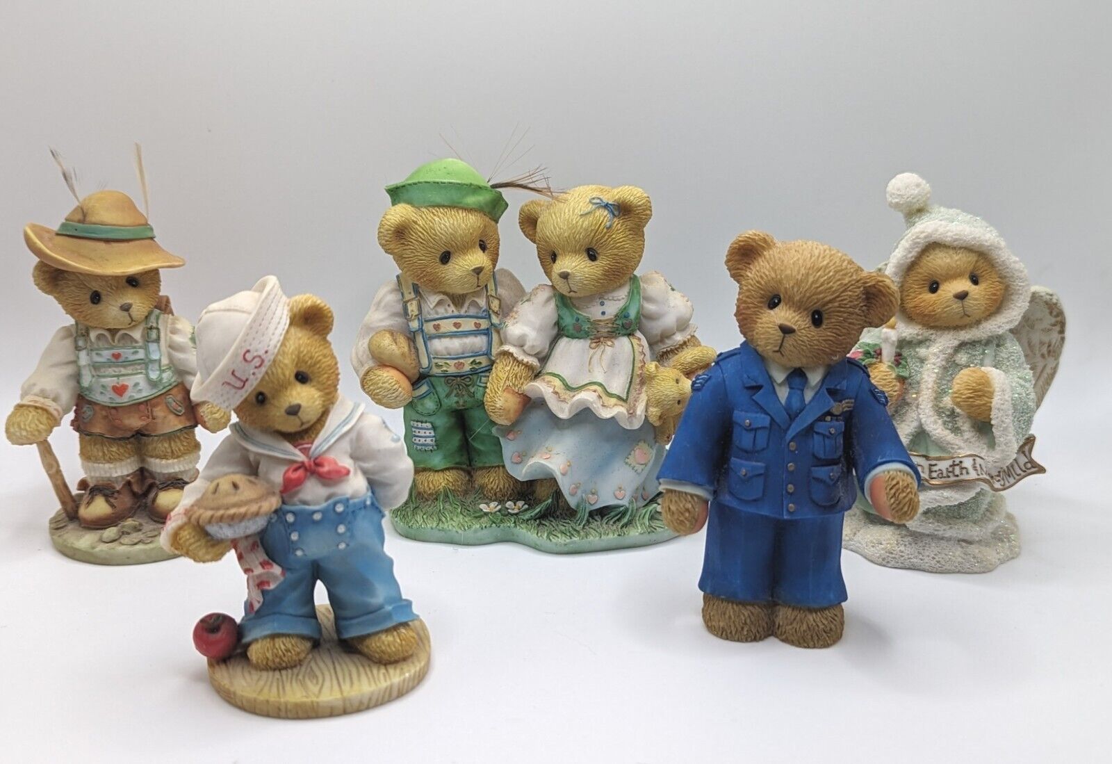 Cherished Teddies Set of five Assorted Figures Adorable bears
