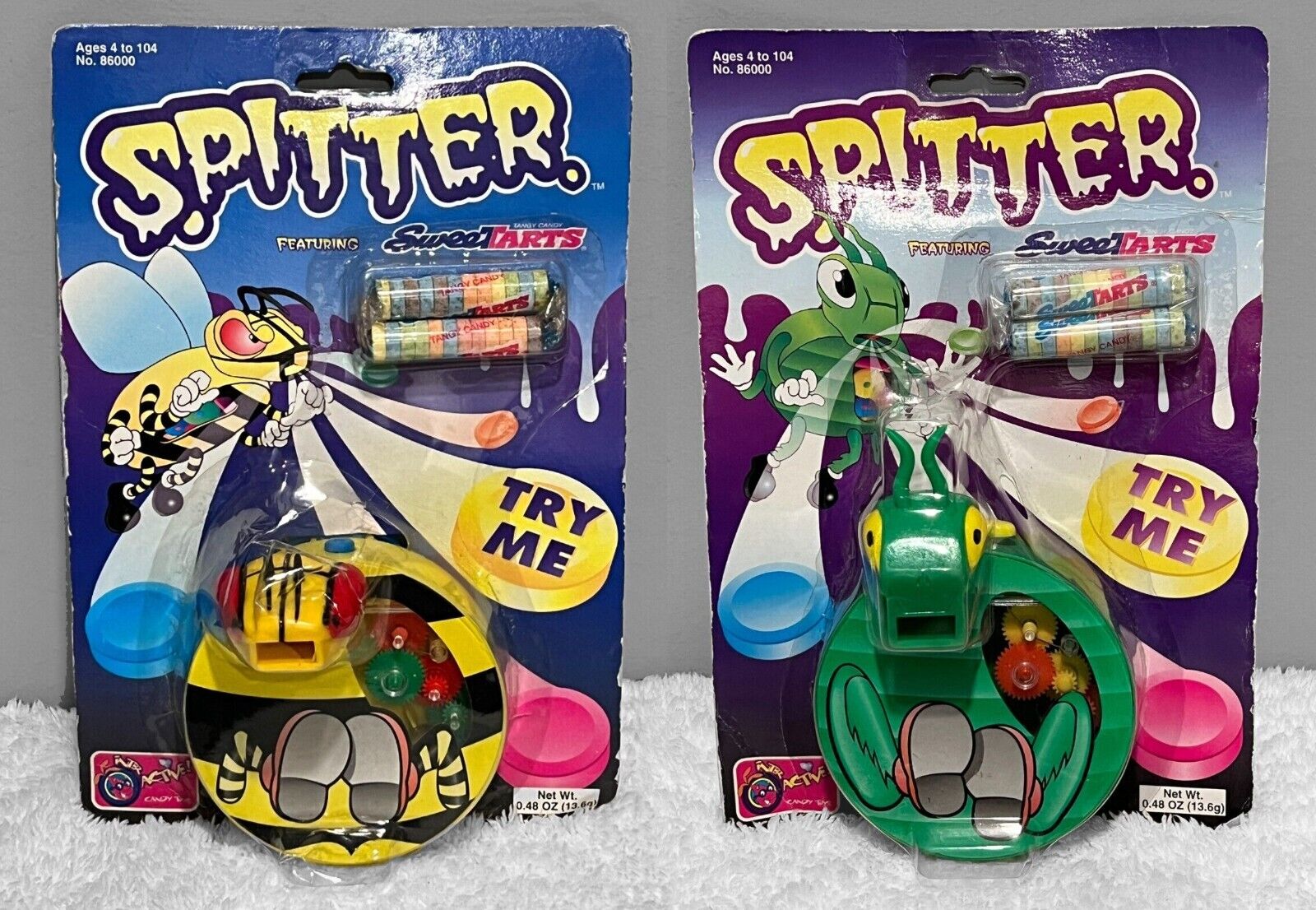 Lot of 2 Tapper Candy SPITTERS Grasshopper & Hornet\