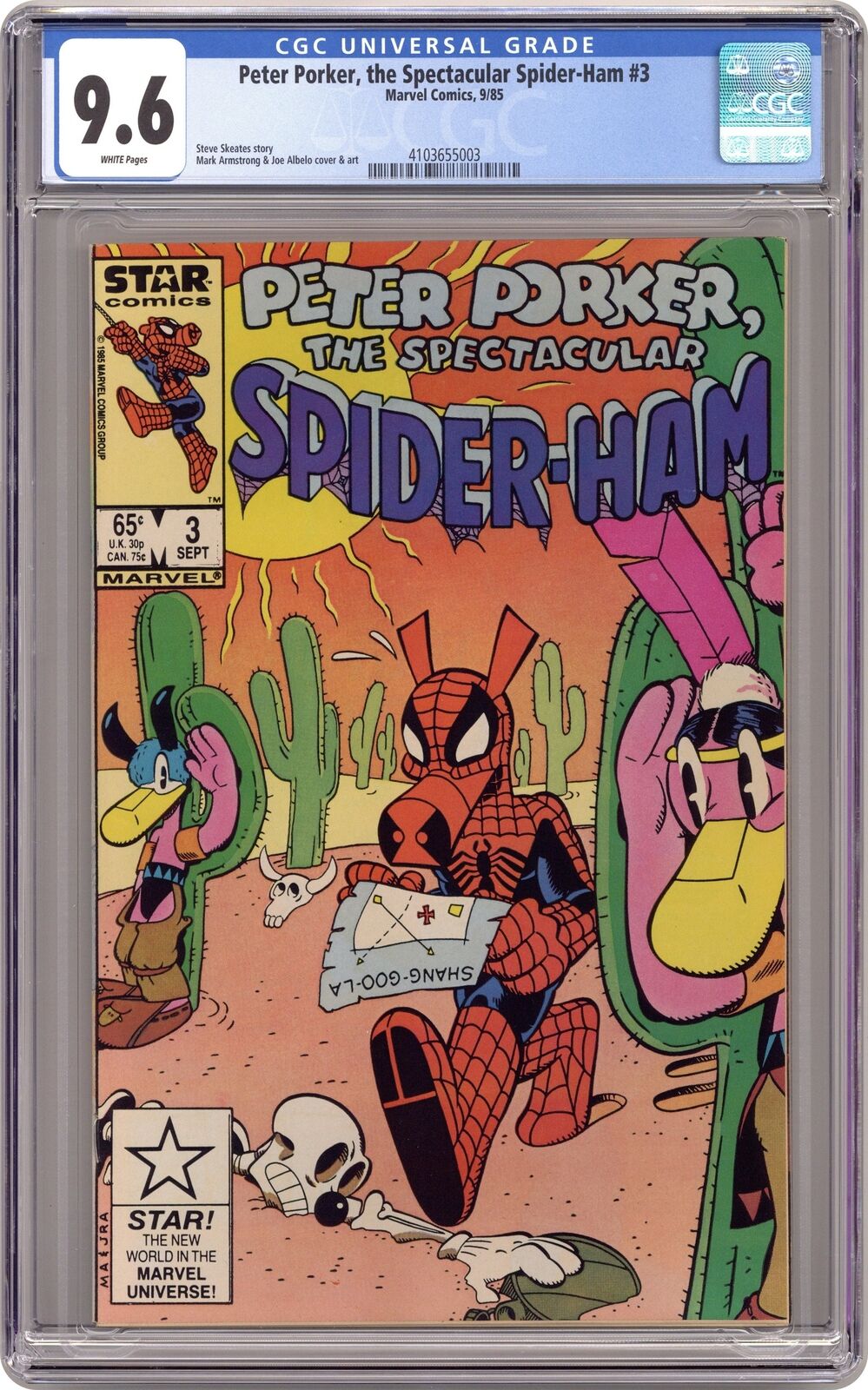 Peter Porker the Spectacular Spider-Ham #3 CGC 9.6 1985 4103655003
