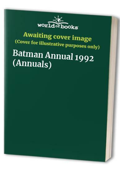 Batman Annual 1992 (Annuals) Hardback Book The Fast 